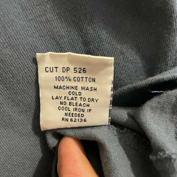 *SOLD* Vintage Guess Jeans USA Orange/Blue Size L/XL Tee Shirt *Made In USA - Picture 8 of 9